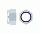 DIN 985 FP ZP ~ ISO 10511, Tuerca hexagonal autoblocante con paso fino y acabado zincado